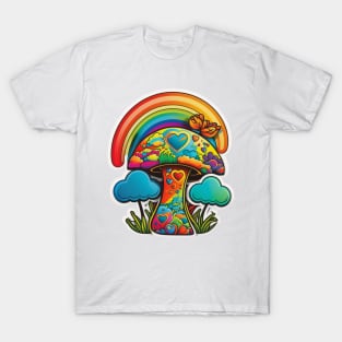 Groovy Psychedelic Mushrooms T-Shirt